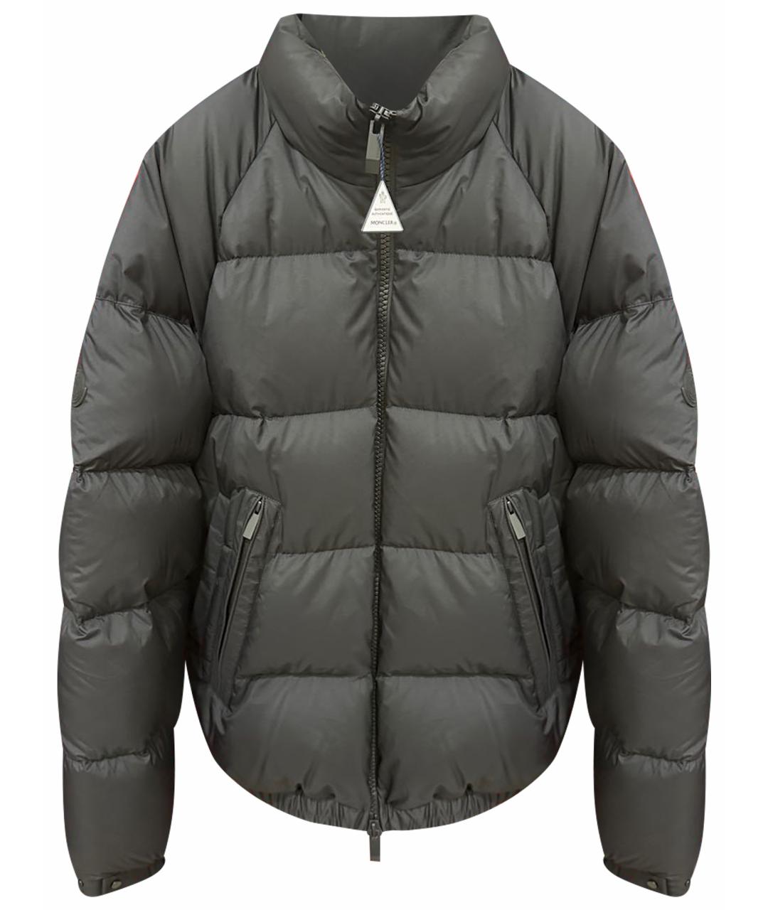 MONCLER Черный полиэстеровый пуховик, фото 1