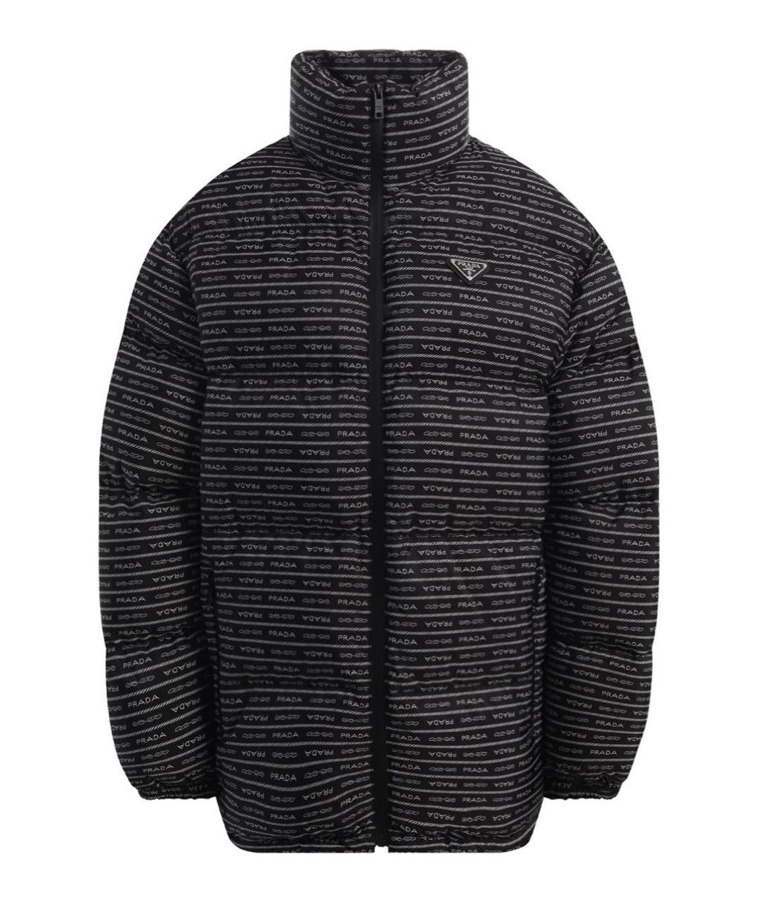 PRADA Черный полиэстеровый пуховик, фото 1