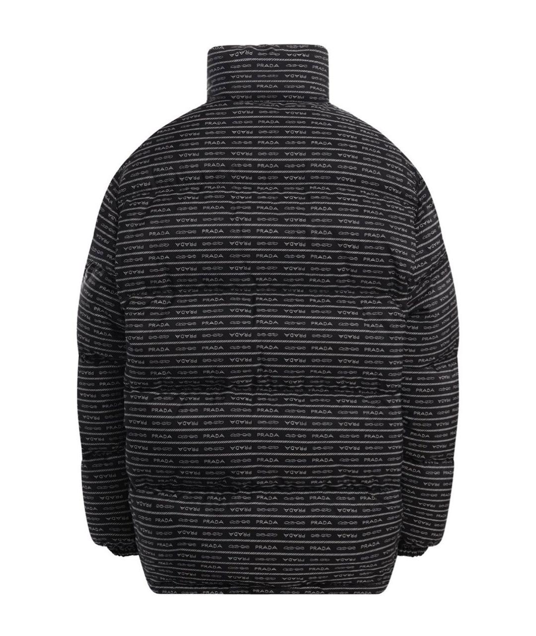 PRADA Черный полиэстеровый пуховик, фото 2