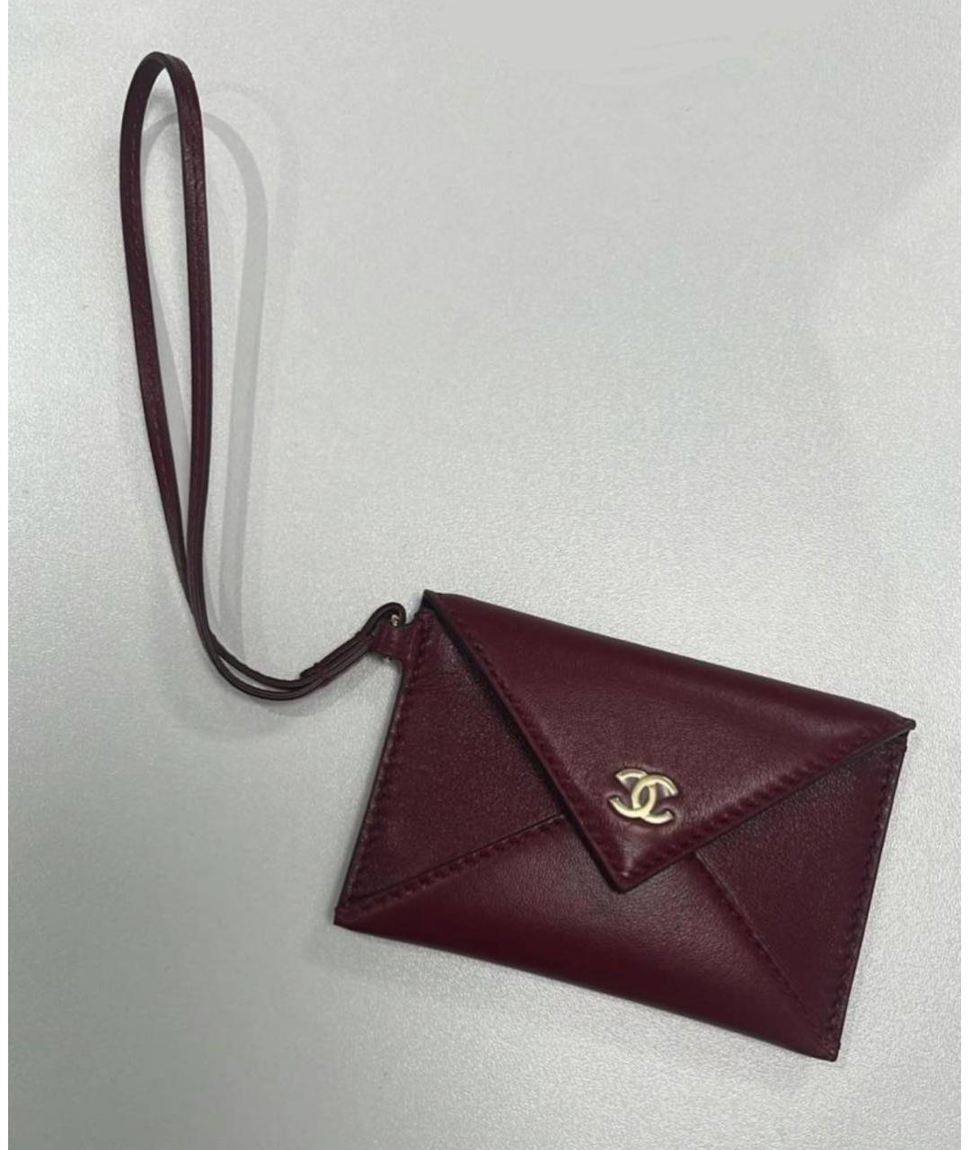 CHANEL Бордовый брелок, фото 2