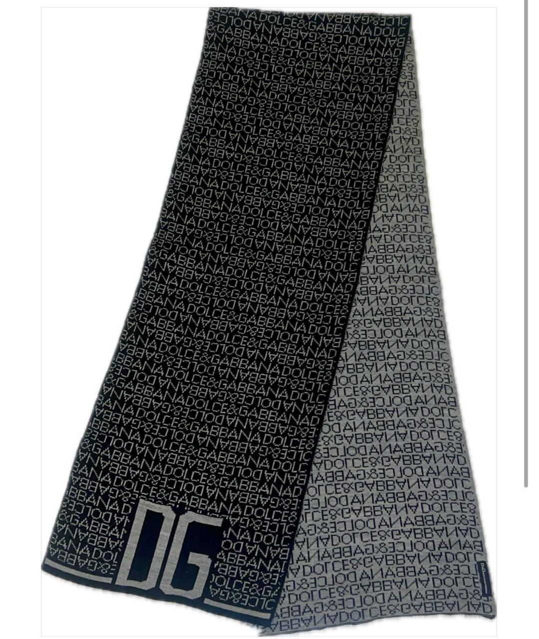 DOLCE&GABBANA Мульти шерстяной шарф, фото 5