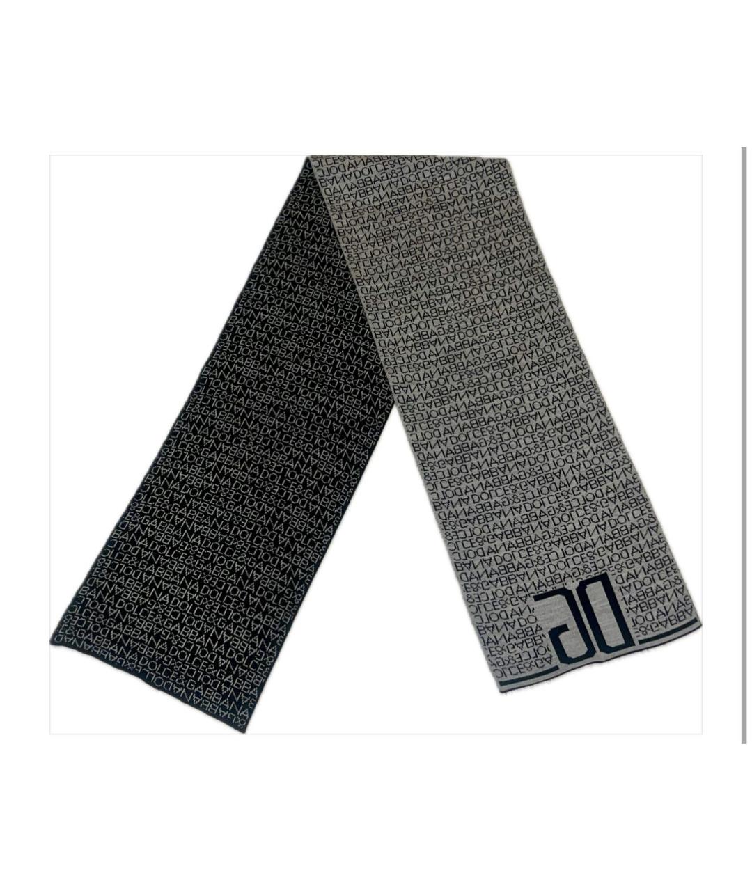 DOLCE&GABBANA Мульти шерстяной шарф, фото 2