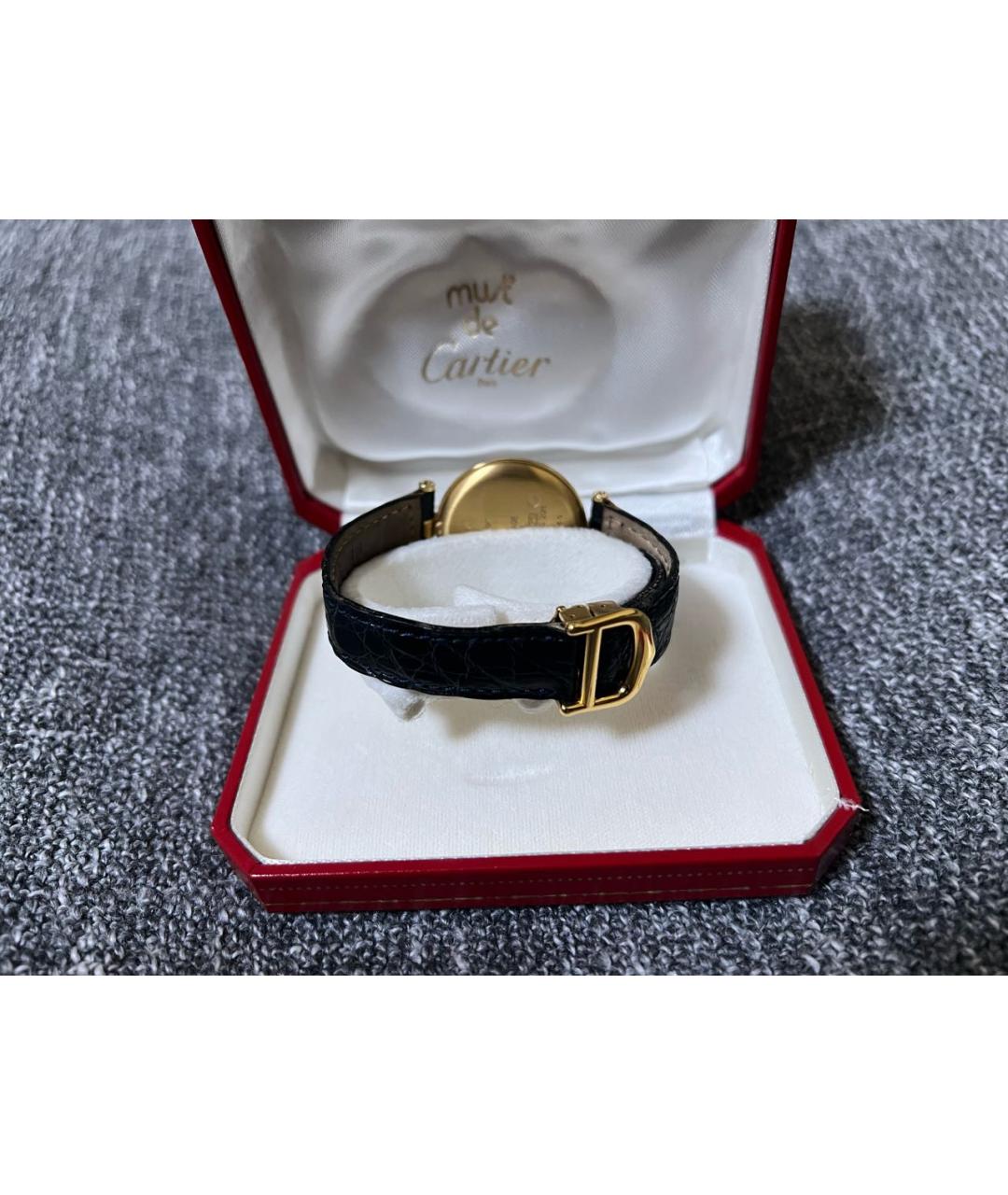 CARTIER Золотые серебряные часы, фото 2