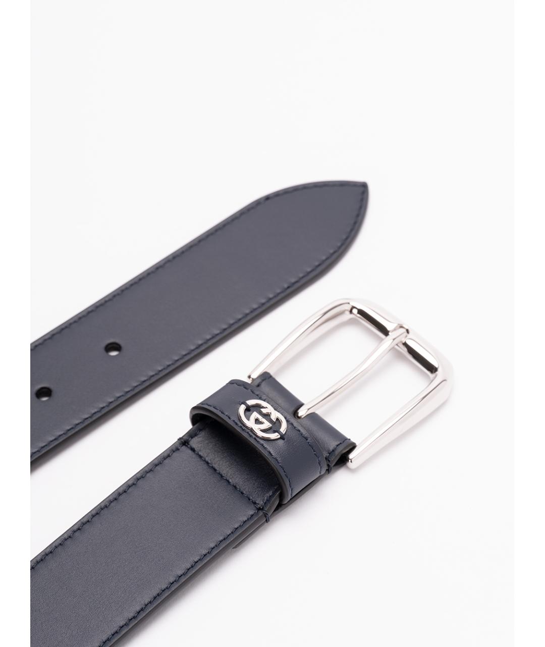 GUCCI Черный кожаный ремень, фото 3