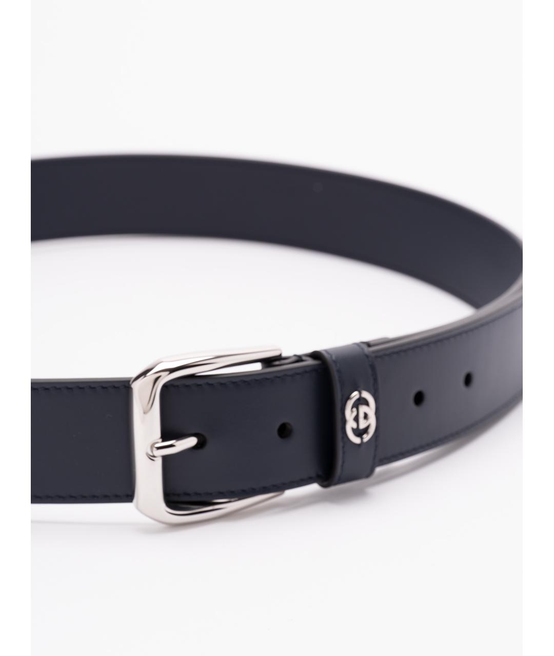 GUCCI Черный кожаный ремень, фото 2