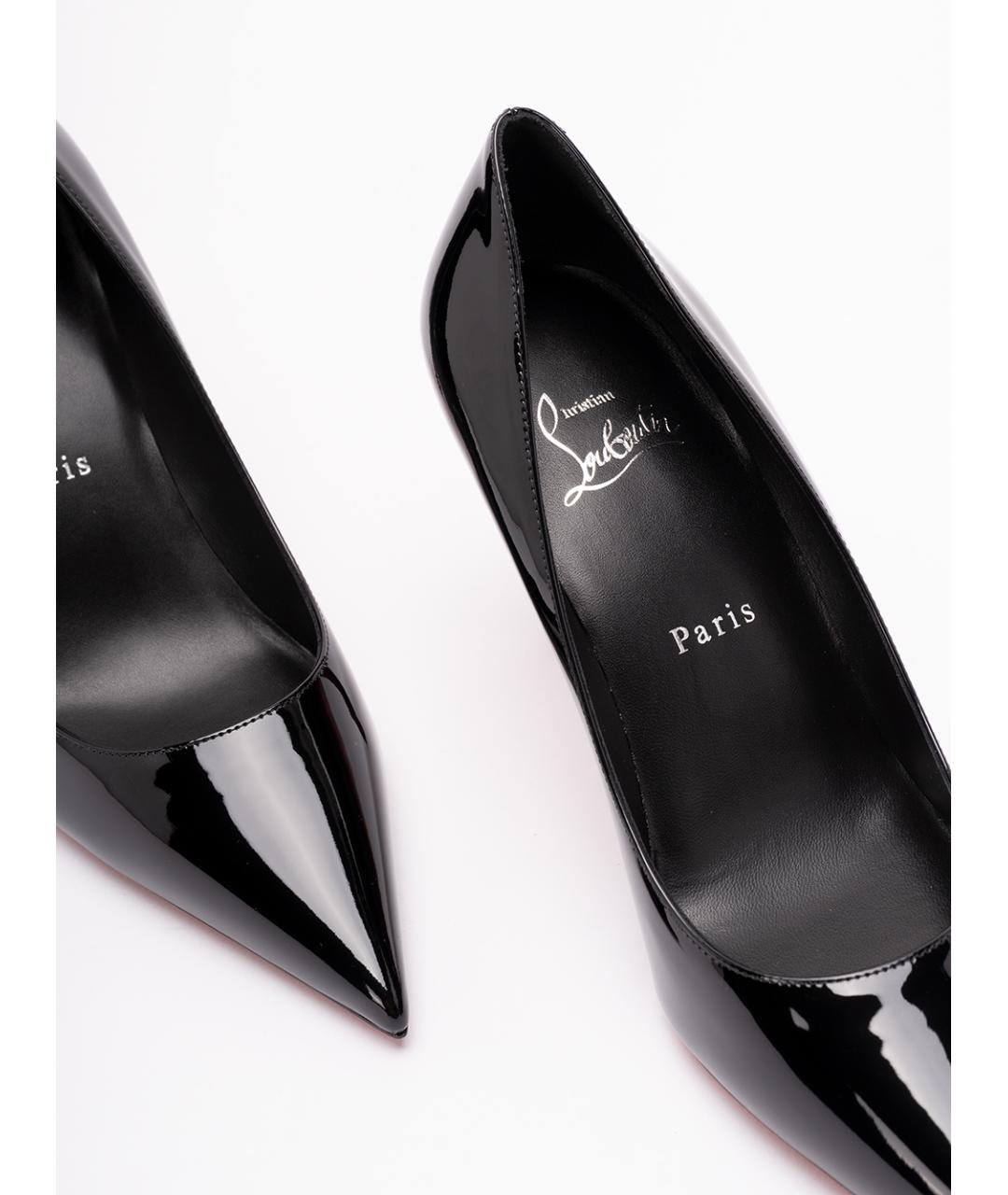 CHRISTIAN LOUBOUTIN Черные туфли из лакированной кожи, фото 5