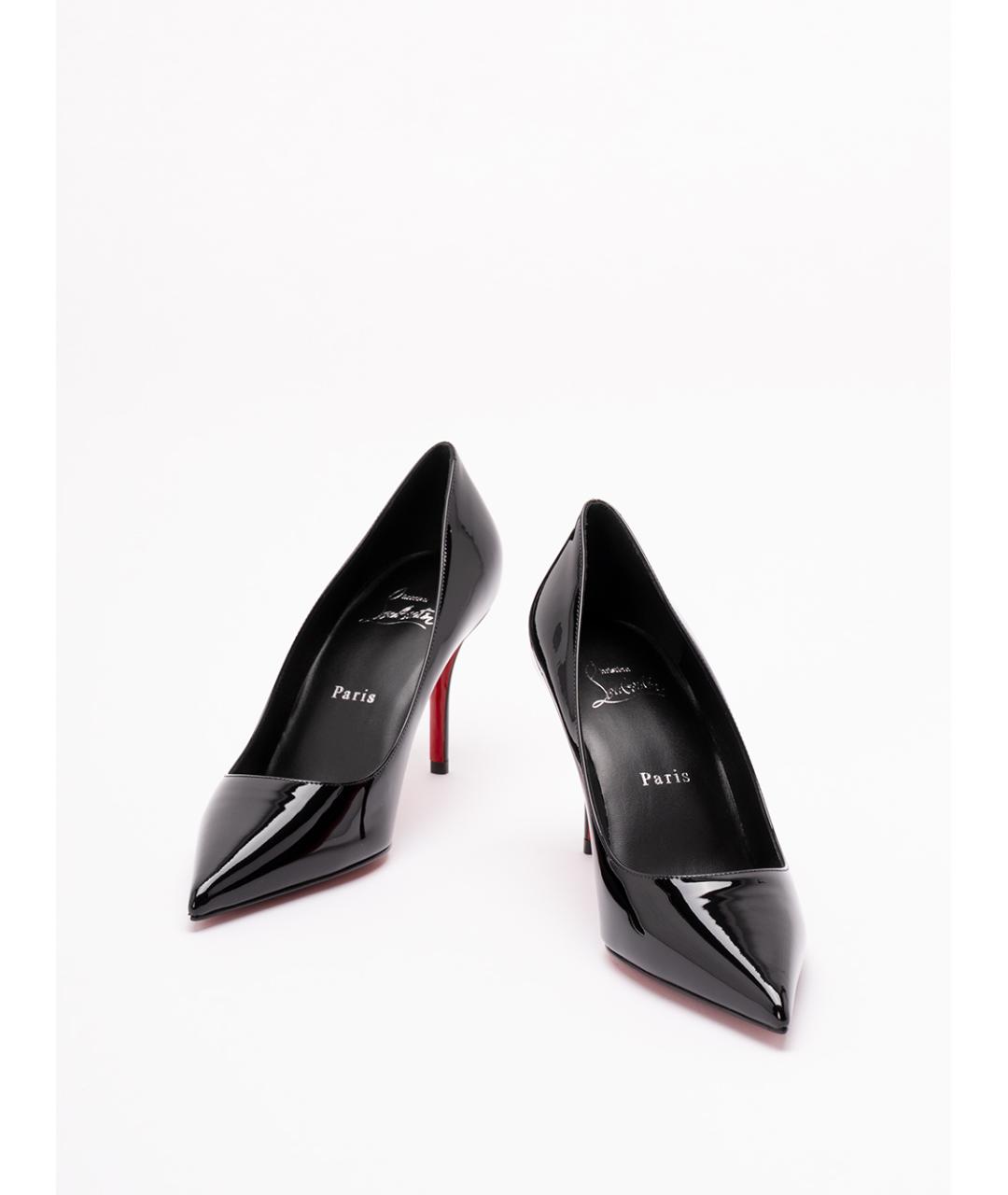 CHRISTIAN LOUBOUTIN Черные туфли из лакированной кожи, фото 2