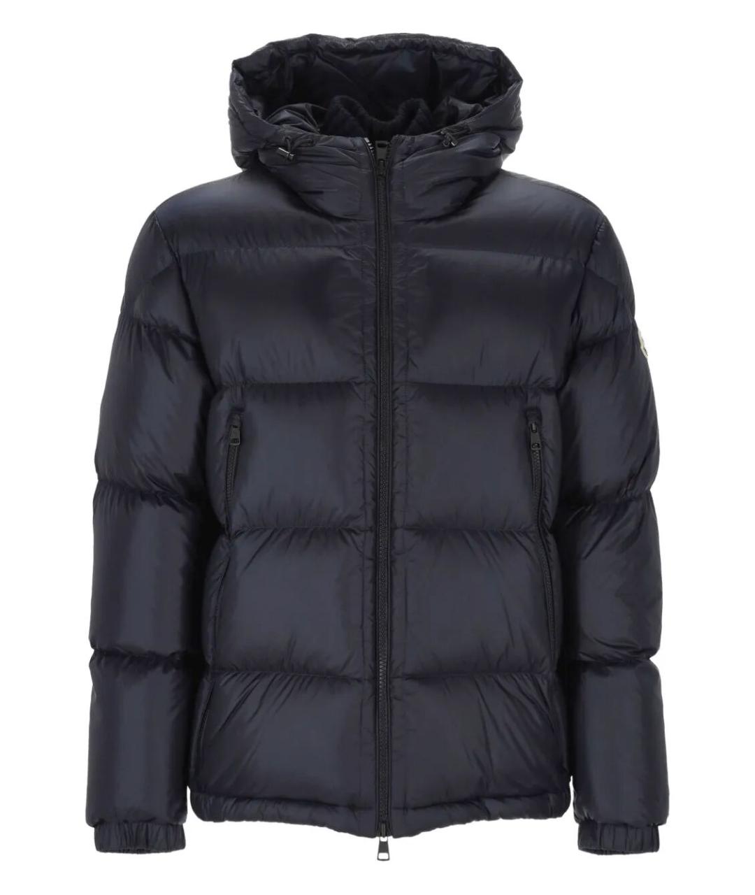 MONCLER Синий полиамидовый пуховик, фото 1