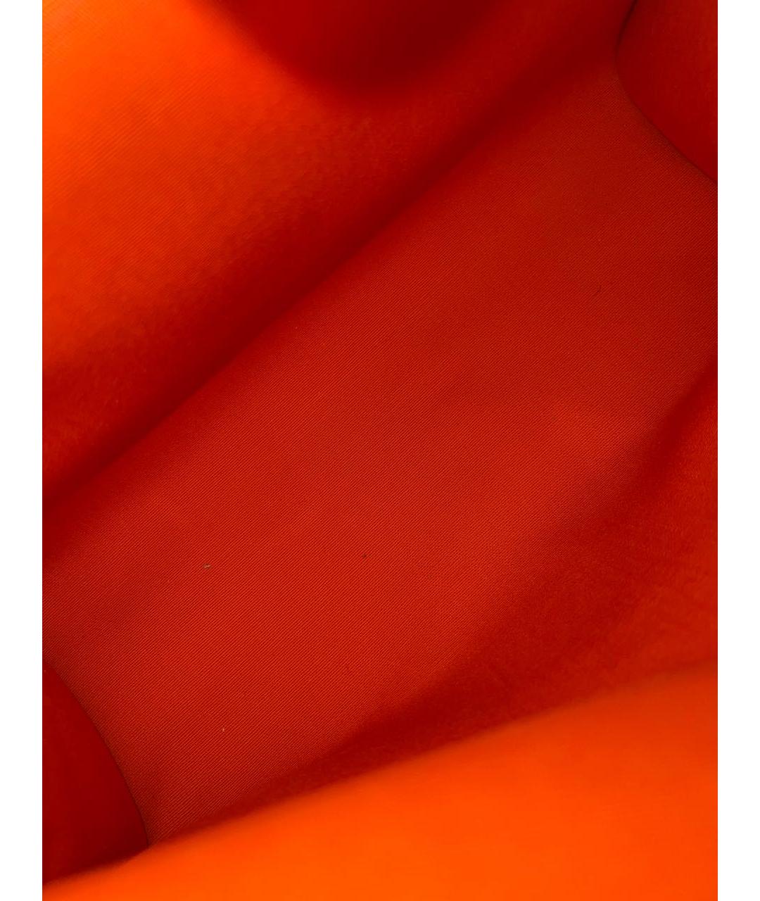 HERMES Оранжевая кожаная сумка через плечо, фото 8