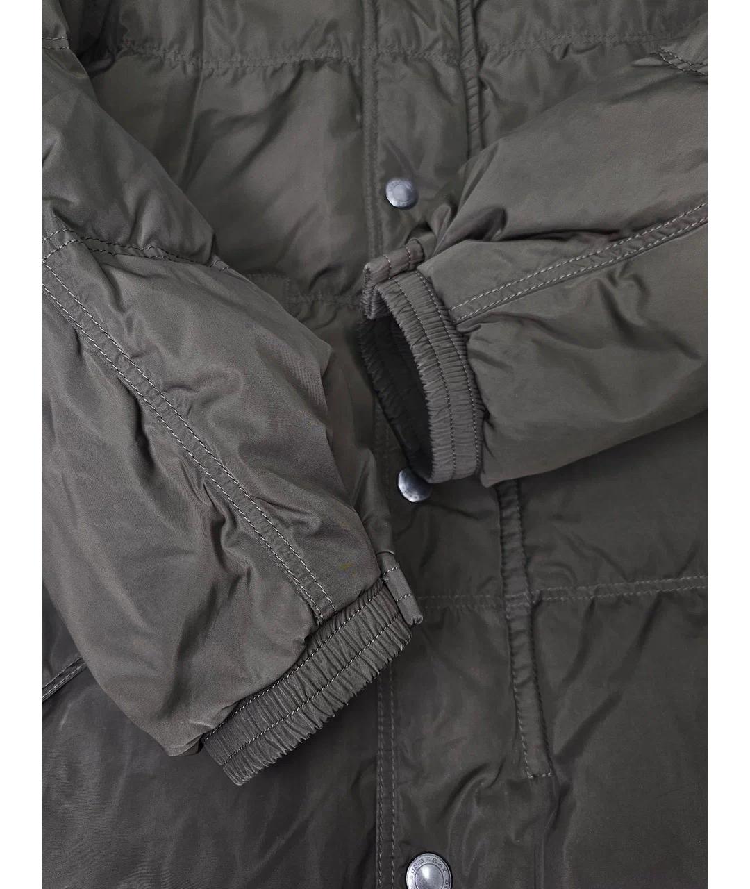 BURBERRY Зеленый полиэстеровый пуховик, фото 5