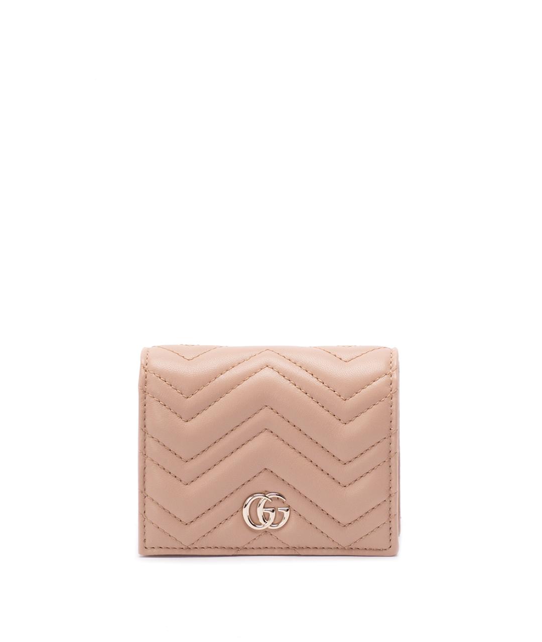 GUCCI Розовый кожаный кошелек, фото 1