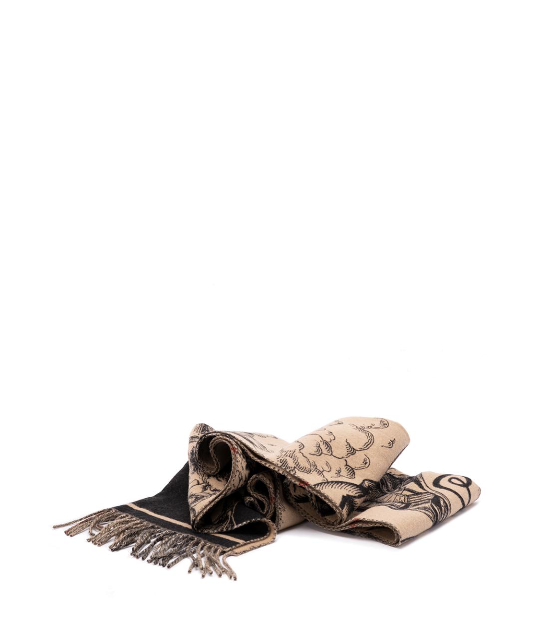 BURBERRY Бежевый кашемировый шарф, фото 2