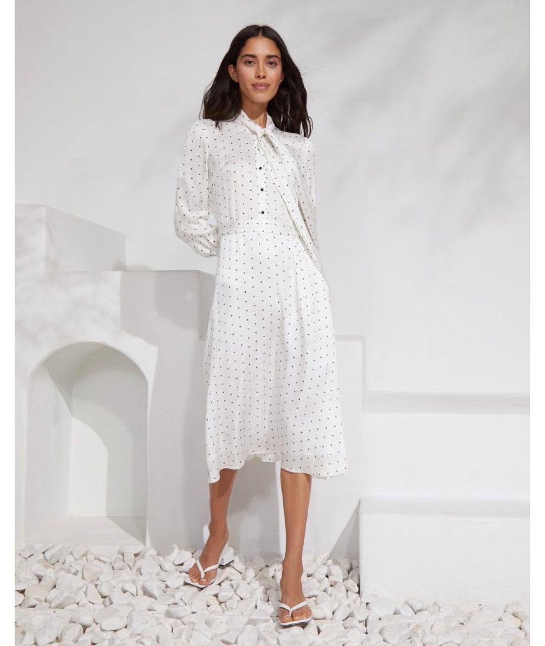 12 STOREEZ Белое вискозное повседневное платье, фото 3