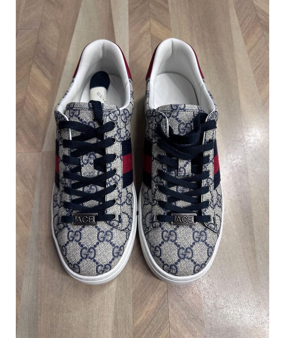 GUCCI Мульти текстильные кеды, фото 3