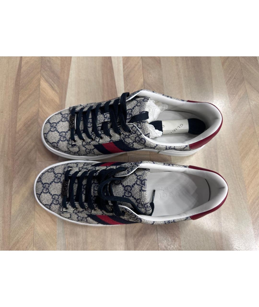 GUCCI Мульти текстильные кеды, фото 6