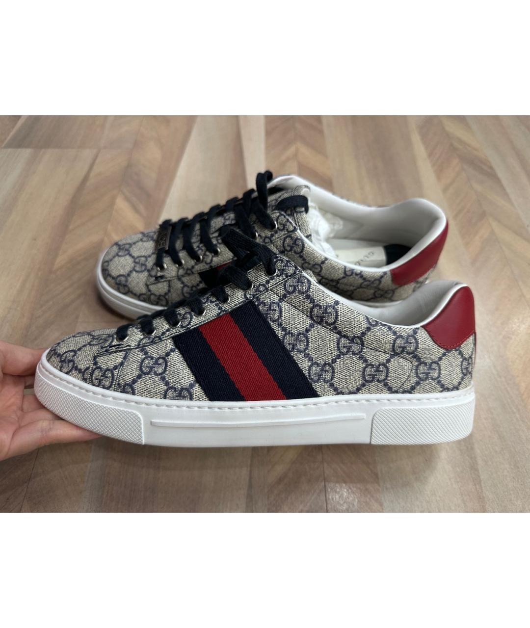 GUCCI Мульти текстильные кеды, фото 8