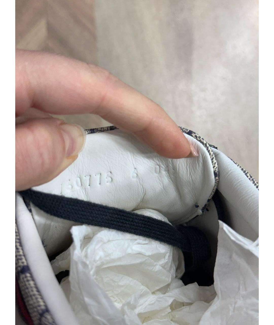 GUCCI Мульти текстильные кеды, фото 5