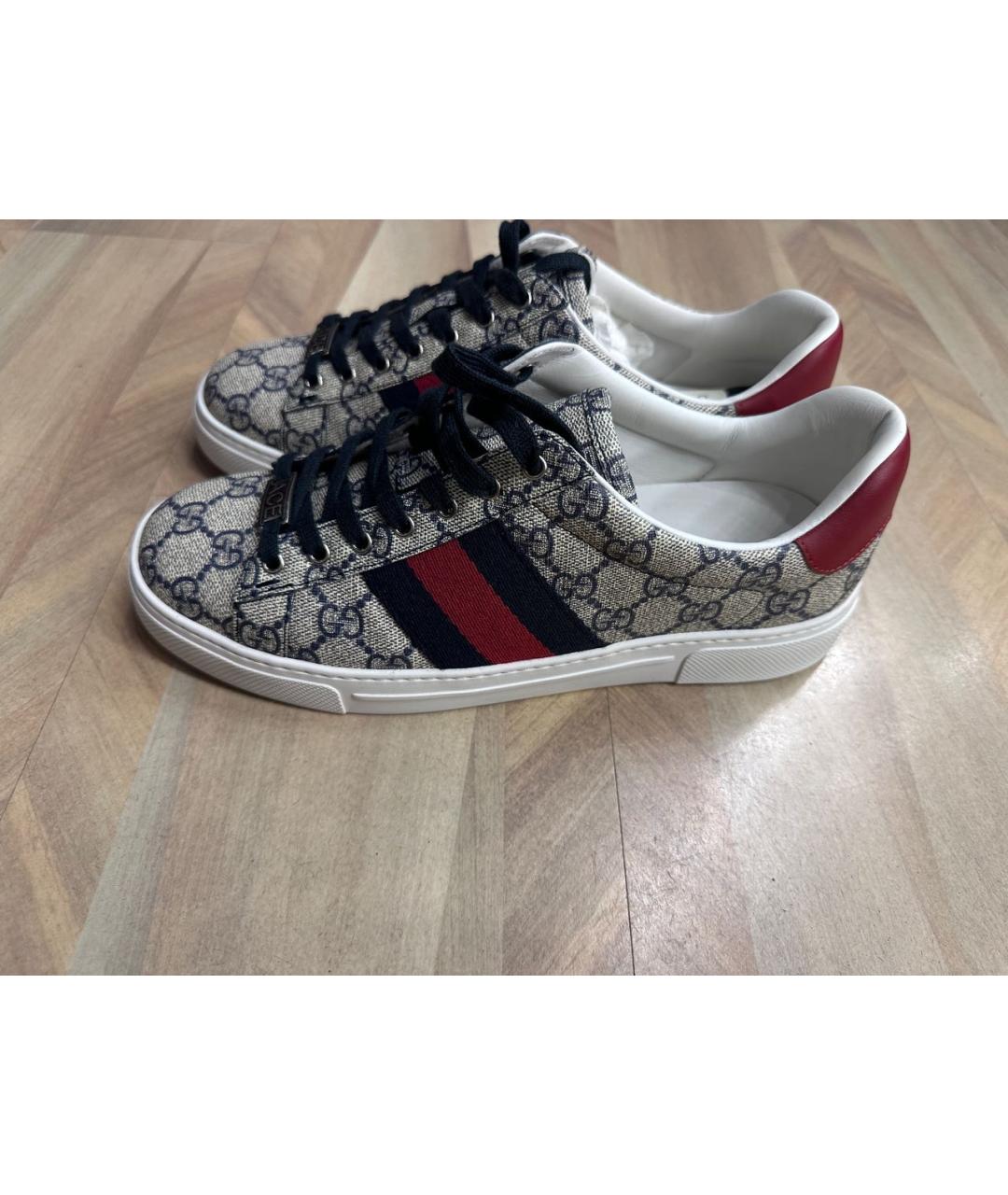 GUCCI Мульти текстильные кеды, фото 7