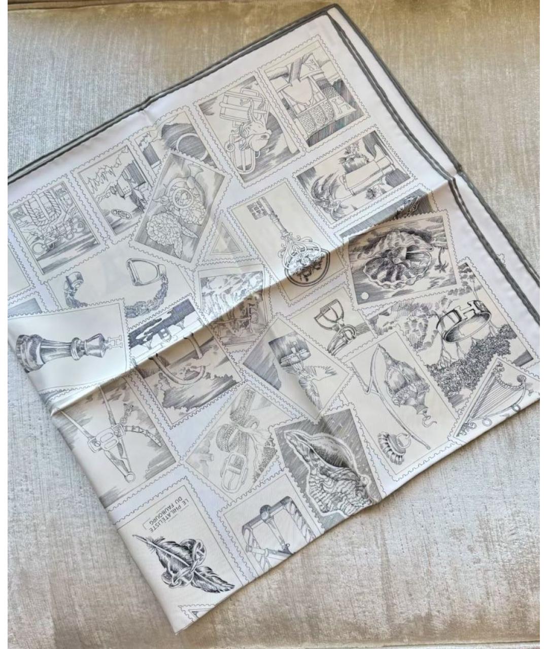 HERMES Мульти шелковый платок, фото 3