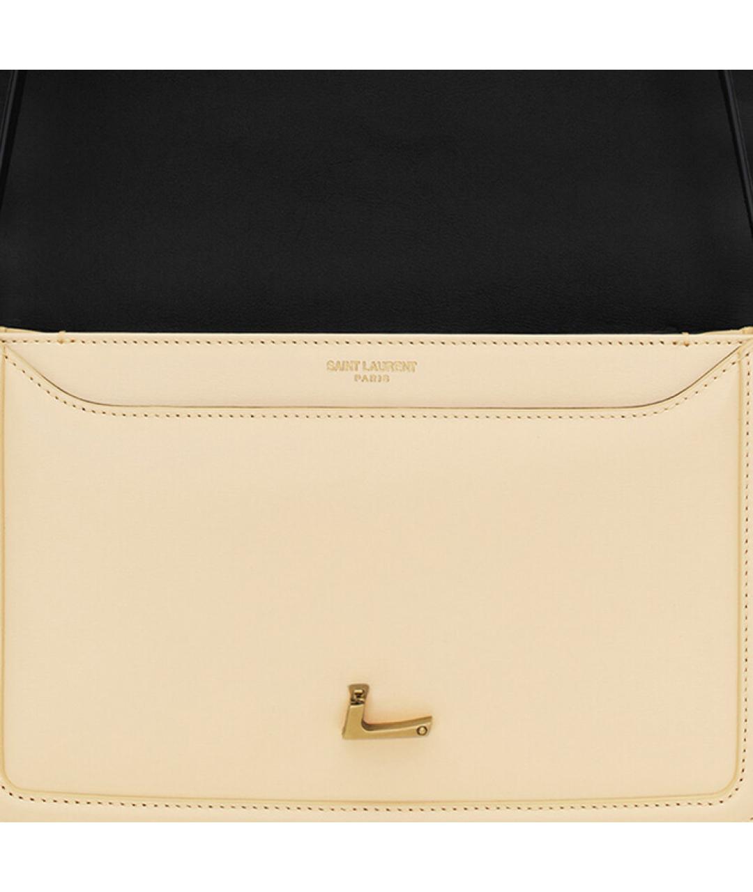 SAINT LAURENT Черная кожаная сумка через плечо, фото 8