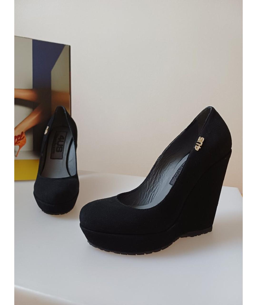 CESARE PACIOTTI Черные замшевые туфли, фото 3