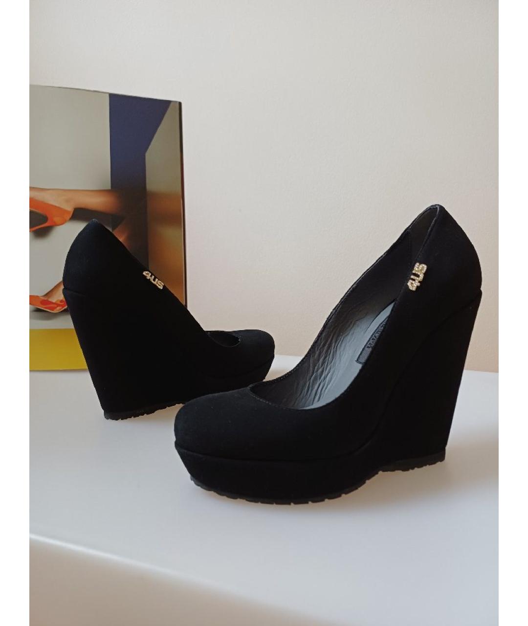 CESARE PACIOTTI Черные замшевые туфли, фото 5