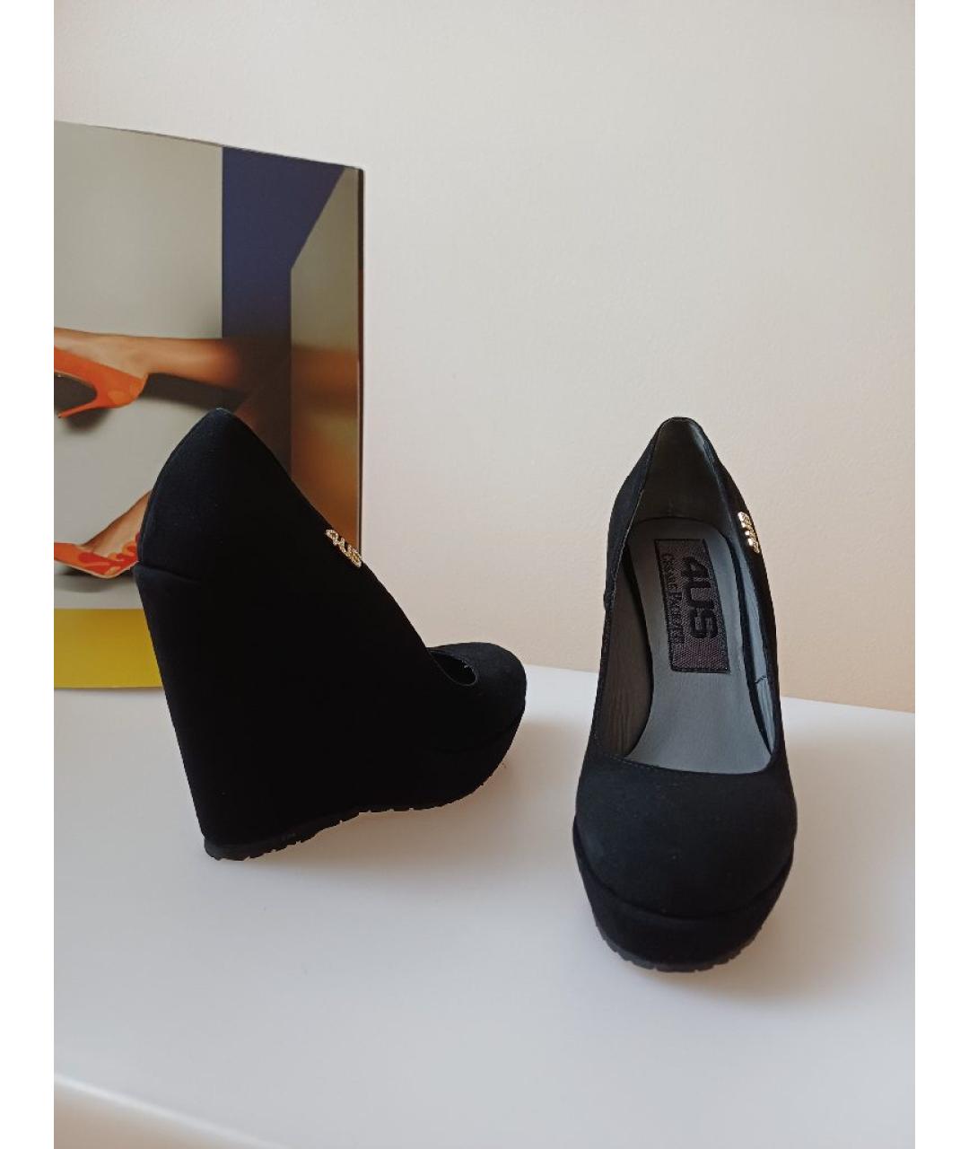 CESARE PACIOTTI Черные замшевые туфли, фото 4