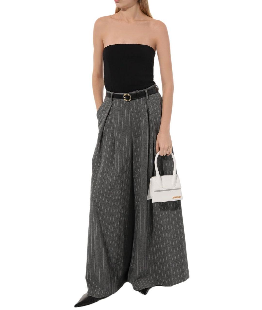 JACQUEMUS Белая кожаная сумка с короткими ручками, фото 5