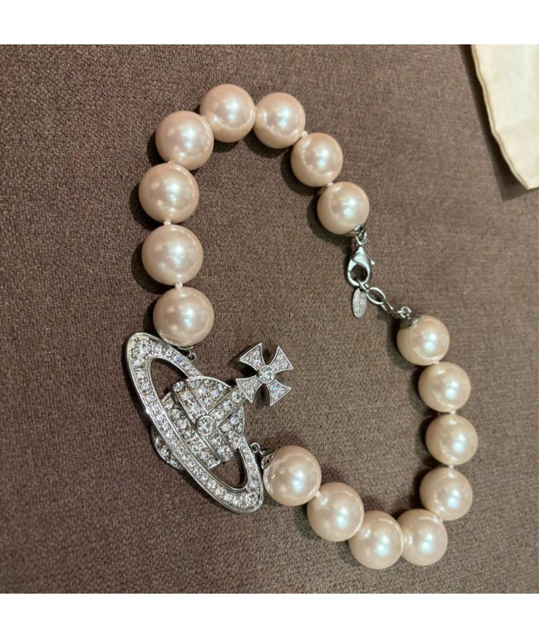 VIVIENNE WESTWOOD Серебряное жемчужное колье, фото 2