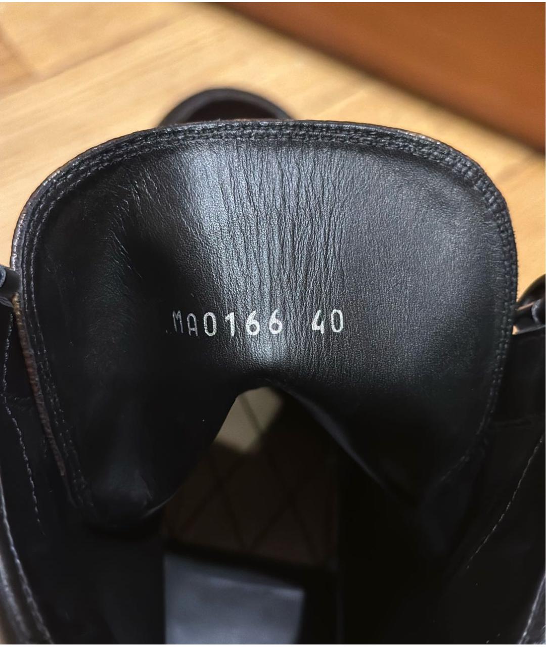 LOUIS VUITTON Серебряные кожаные ботинки, фото 7