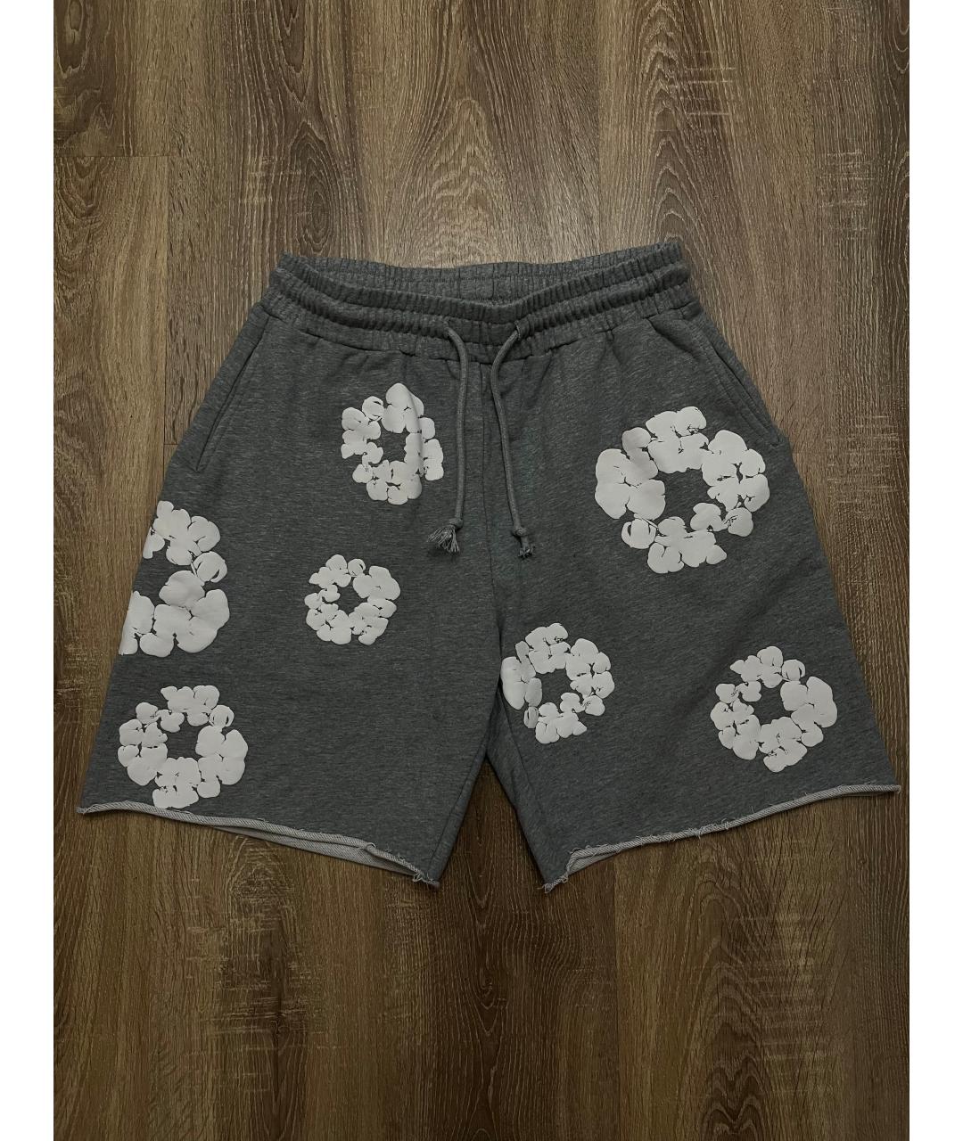 Denim Tears Серые хлопковые шорты, фото 4