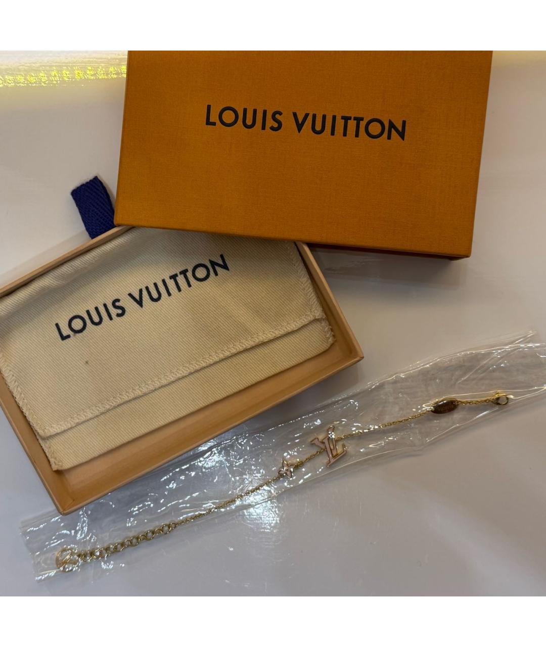 LOUIS VUITTON Золотое колье, фото 3