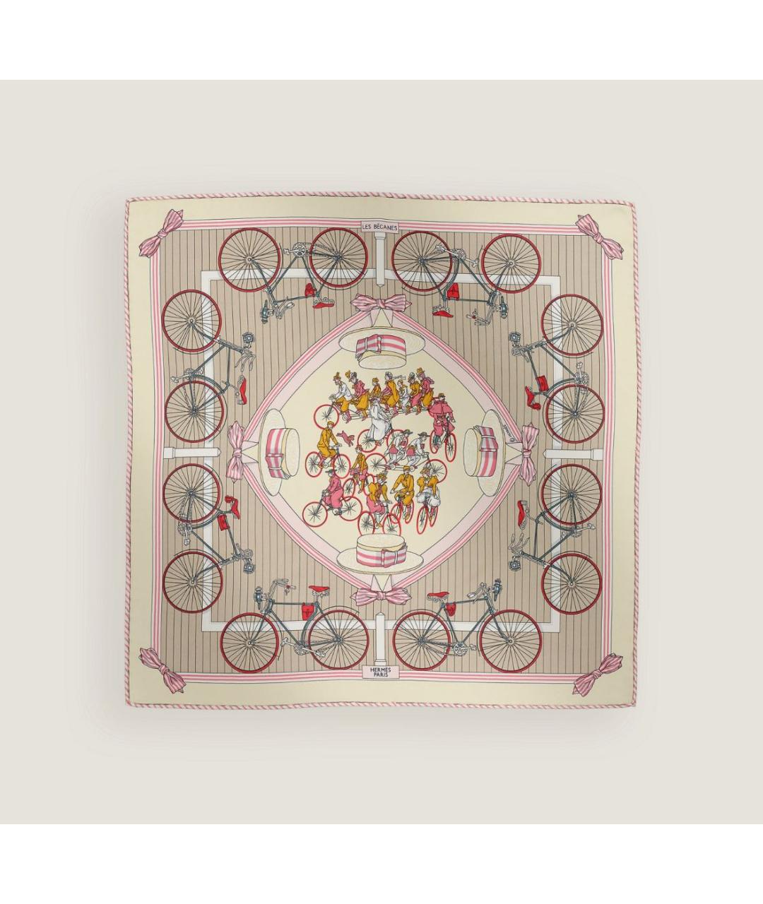 HERMES Мульти шелковый платок, фото 6