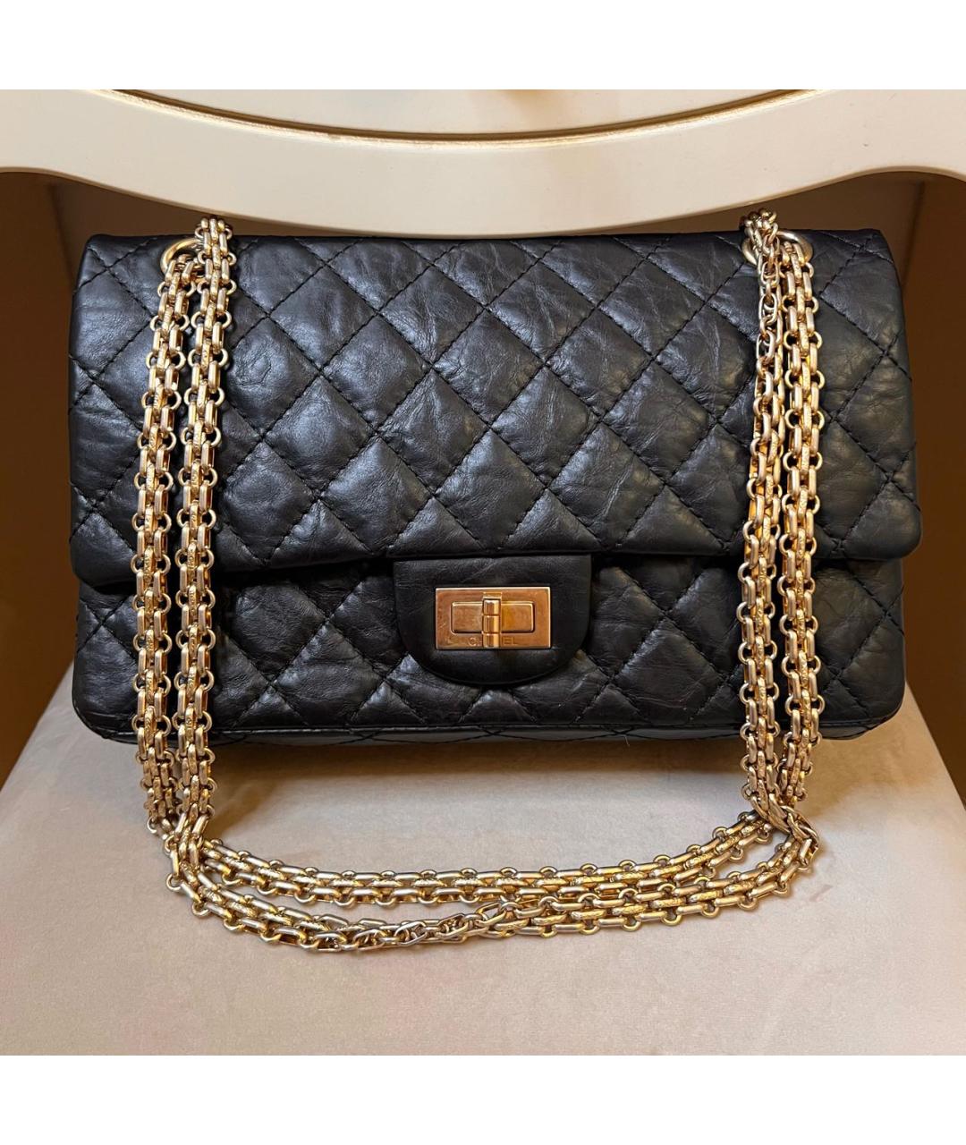 CHANEL Черная кожаная сумка через плечо, фото 7