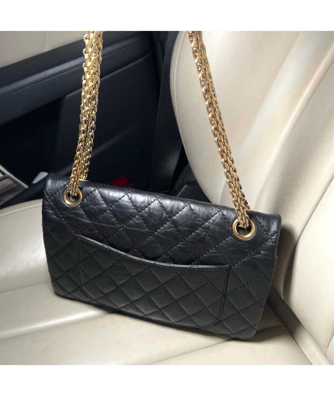 CHANEL Черная кожаная сумка через плечо, фото 4