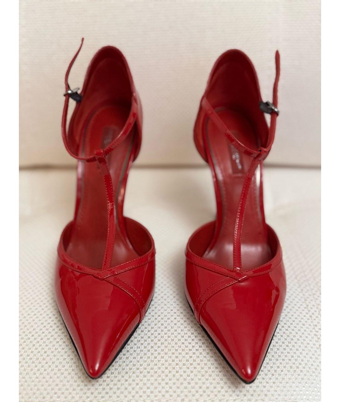 DOLCE&GABBANA Красные туфли из лакированной кожи, фото 2