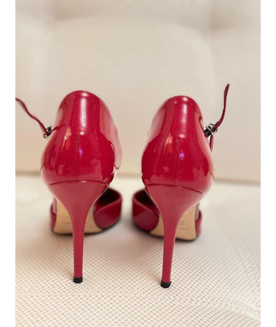 DOLCE&GABBANA Красные туфли из лакированной кожи, фото 4
