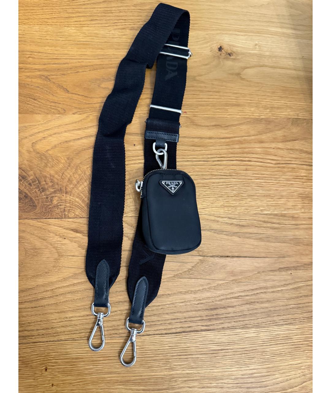 PRADA Черная тканевая сумка через плечо, фото 5