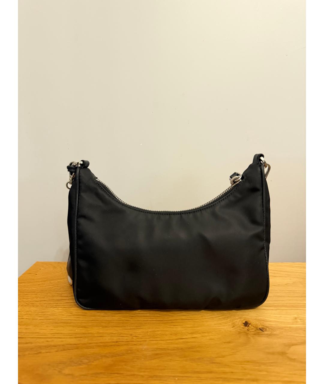 PRADA Черная тканевая сумка через плечо, фото 3