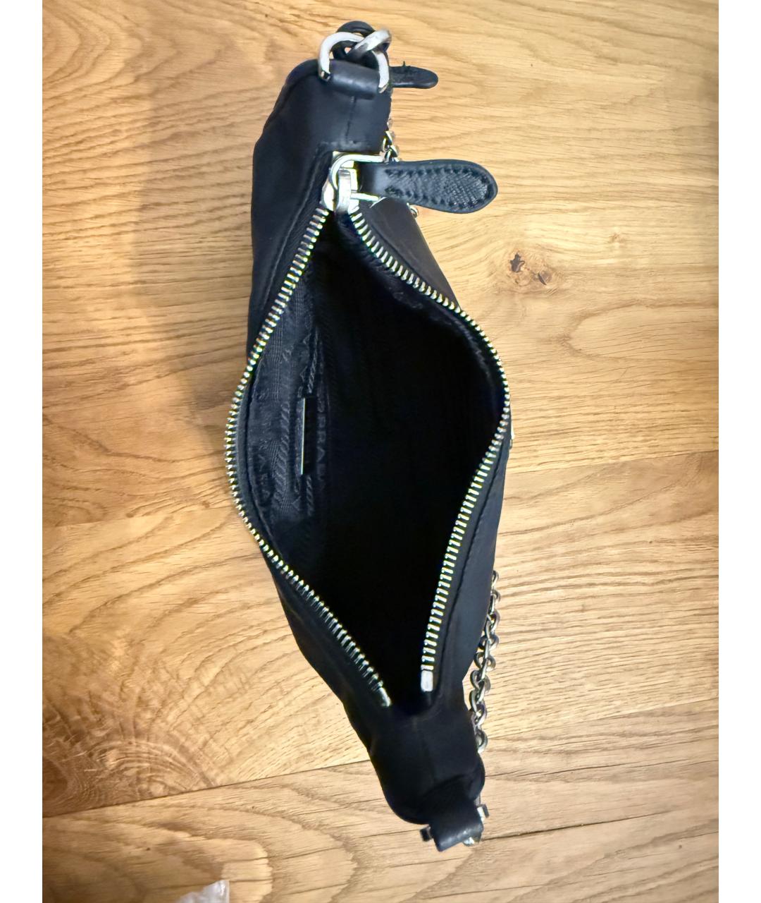 PRADA Черная тканевая сумка через плечо, фото 4