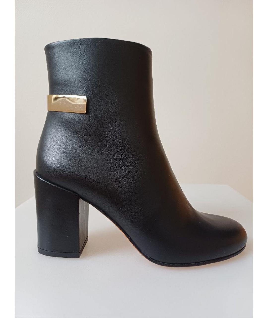 GIVENCHY Черные кожаные ботильоны, фото 10