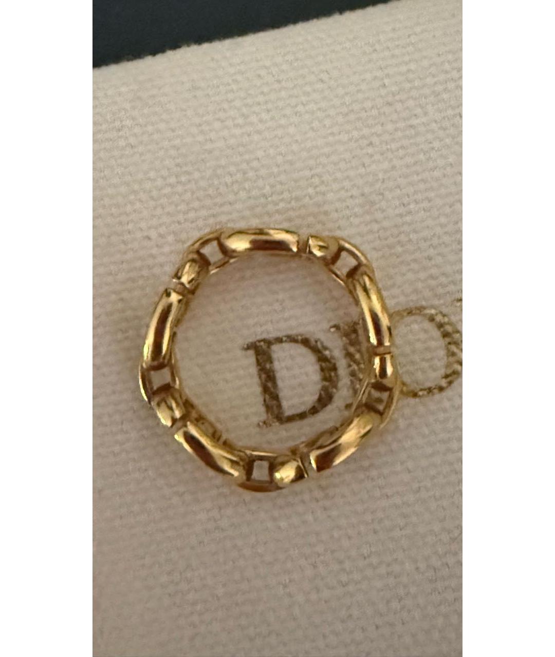 CHRISTIAN DIOR Золотое металлическое кольцо, фото 4