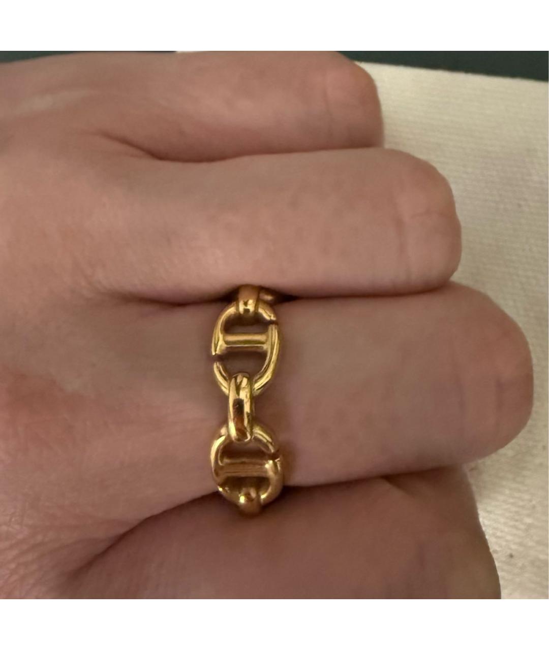 CHRISTIAN DIOR Золотое металлическое кольцо, фото 3