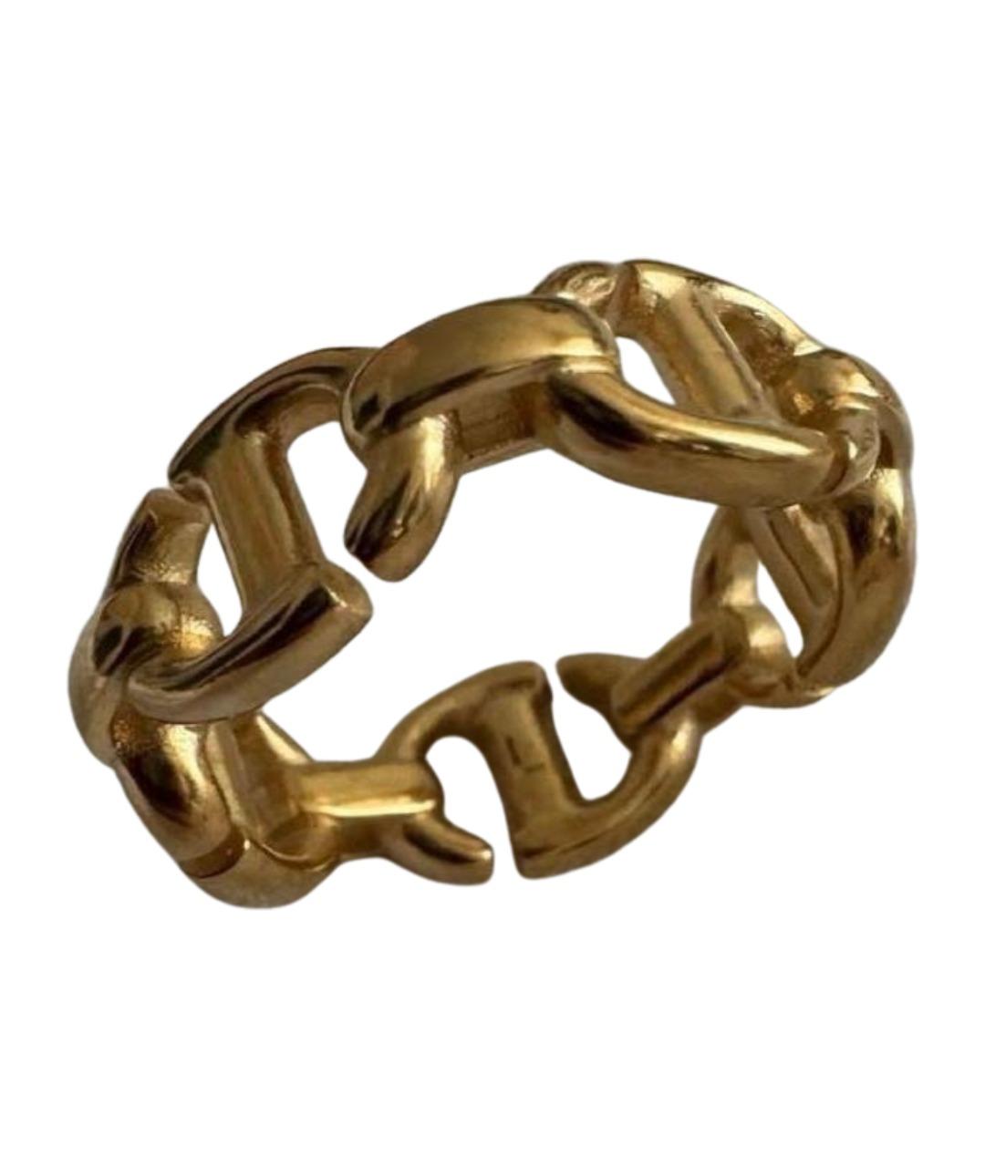 CHRISTIAN DIOR Золотое металлическое кольцо, фото 1