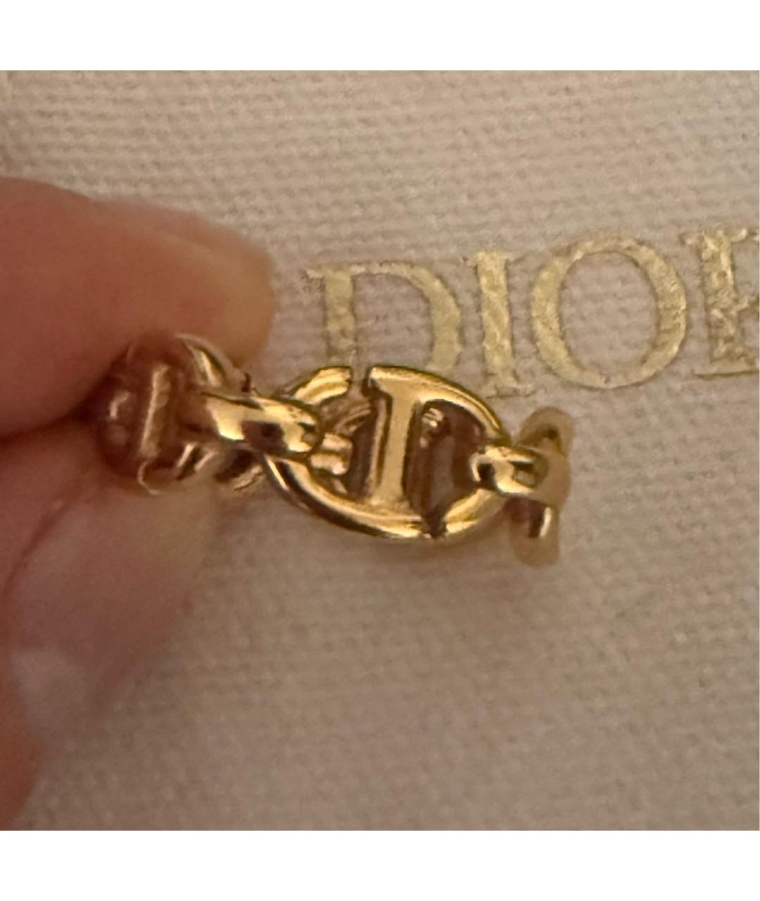 CHRISTIAN DIOR Золотое металлическое кольцо, фото 6