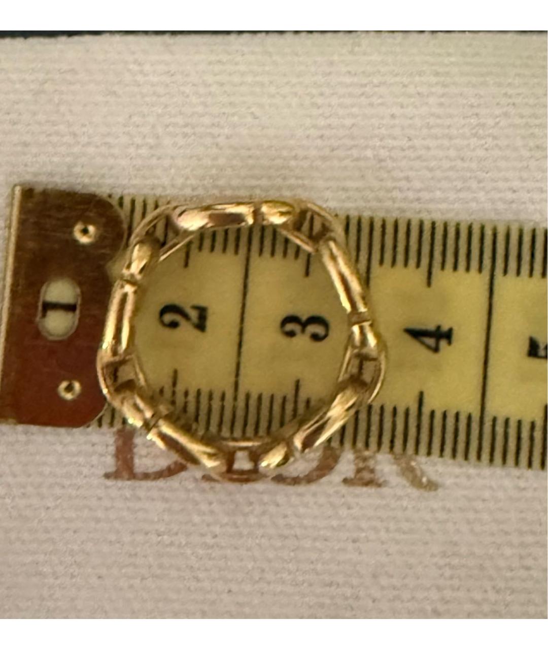 CHRISTIAN DIOR Золотое металлическое кольцо, фото 5