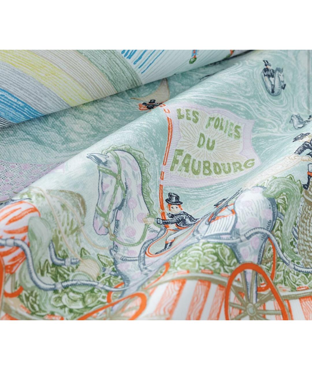 HERMES Мульти шелковый платок, фото 3