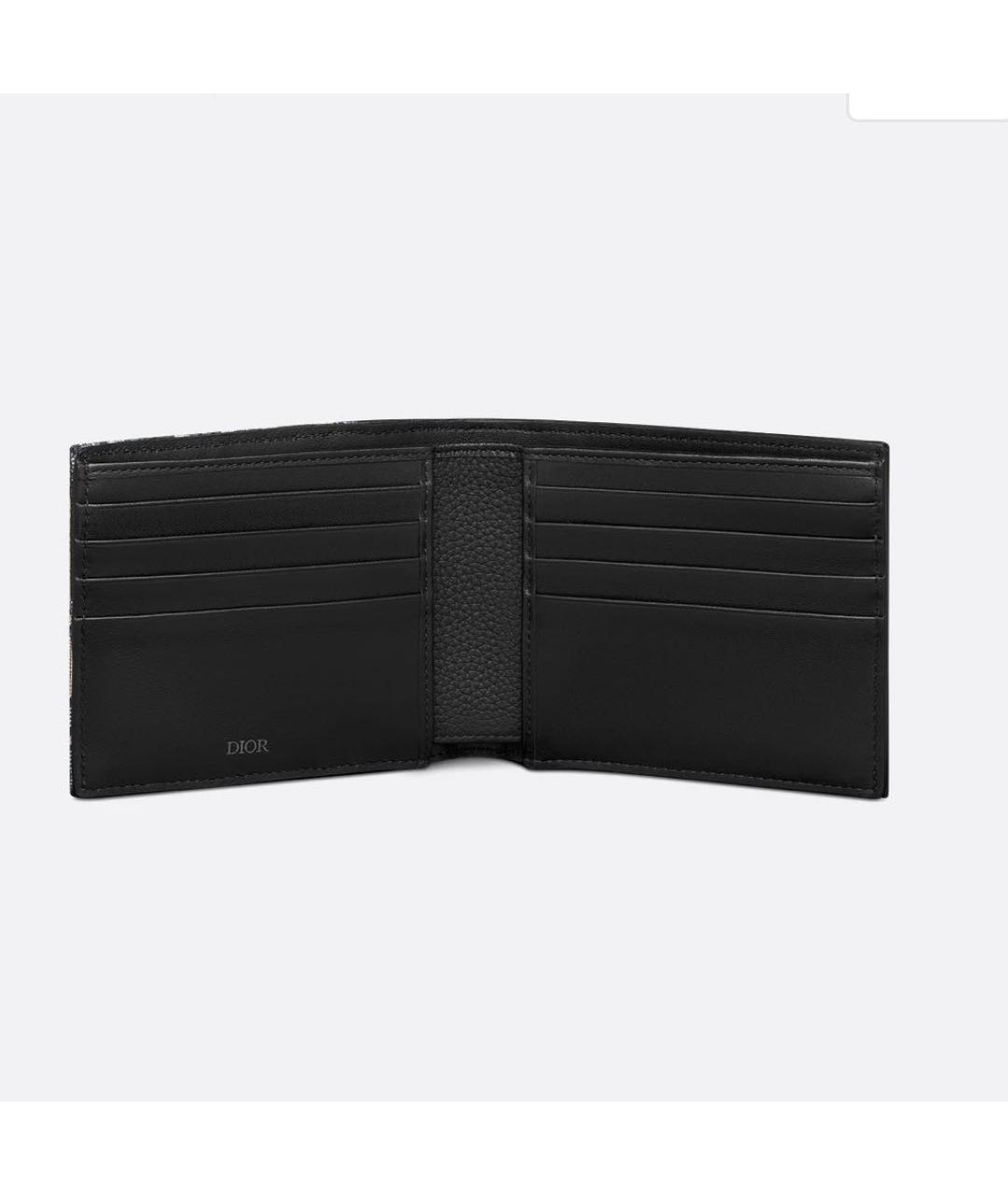 CHRISTIAN DIOR Темно-синий кожаный кошелек, фото 4