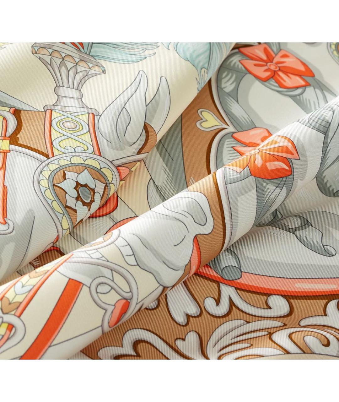 HERMES Мульти шелковый платок, фото 3