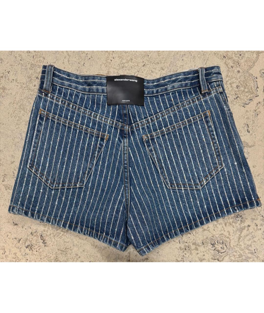 ALEXANDER WANG Синие деним шорты, фото 3